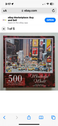 Time Square, N.Y. Wonderful World Jigsaw Puzzle, 500 Pieces