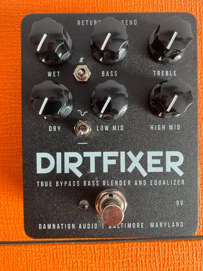 Damnation Audio Dirt Fixer EQ and Blender Bass Effects Pedal, View more