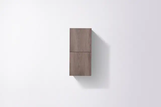 28" Grey Oak/Butternut Wall-Mounted Floating Bathroom Vanity Sid in Cabinets & Countertops in Calgary - Image 5