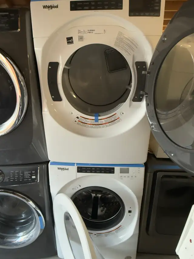27” WHIRLPOOL WASHER & DRYER ELECTRIC FRONT LOAD STACKABLE  in Washers & Dryers in City of Toronto - Image 5