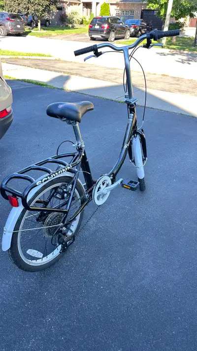 Chimano Tango Folding bike 14 in (35.5 cm) Aluminum Frame. 20 in (50.8cm) Wheels 7 speed Shimano Rav...