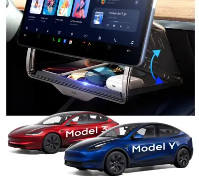 Rangement sous écran Model Y et 3, refermable, 2023, 2024, NEUF, View more