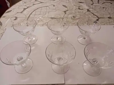 Vintage crystal glasses, View more