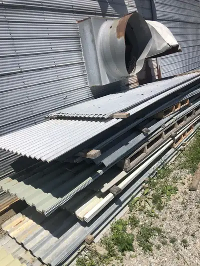 Metal panels for roof & walls., View more