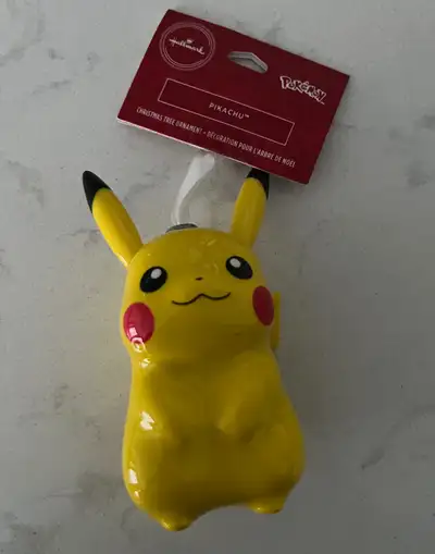 Hallmark Pikachu Decoupage Christmas Ornament, View more