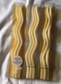 3 boxes 12” wavy thin tapers
