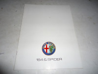 1990 ALFA ROMEO 164 SEDAN  & SPYDER  DEALER SALES BROCHURE