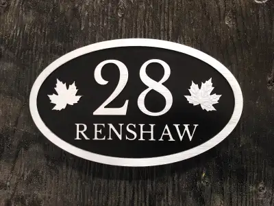 Elevate Your Home: Modernity Blackout House Number Sign, View more