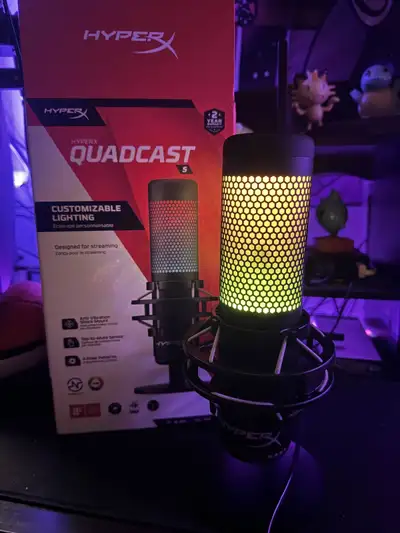 HyperX QuadCast S RGB USB Condenser Microphone, View more