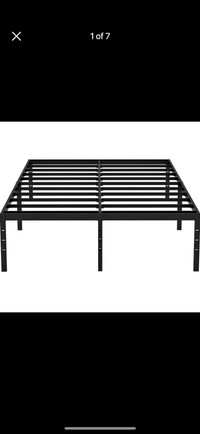 Full Size Bed Frame 14 Inch High Metal Platform Max 3500lbs Heav