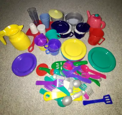 TOY DISHES AND FOOD, View more