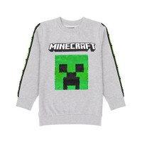 NEW Minecraft Children's/Kids Sequin Flip Sweatshirt Medium 7-8