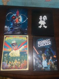 Robot Chicken seasons 1-3 plus Star Wars. 