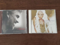 Andrea Bocelli, Sarah Brightman CDs, $15 for both