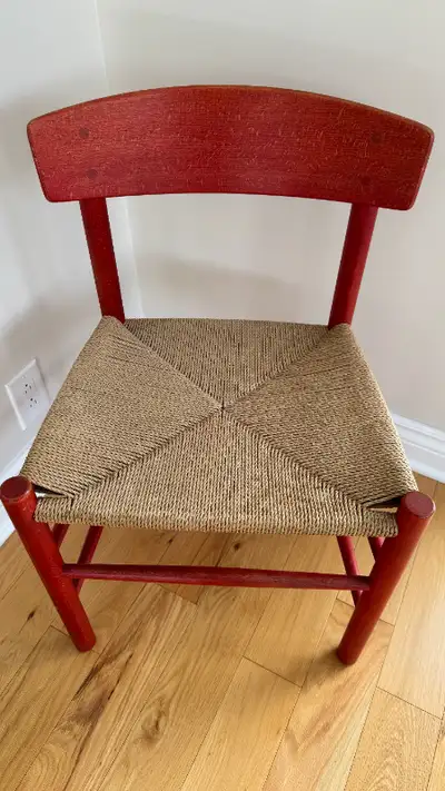 Chaise Vintage en Bois Massif J39 Børge Mogensen Folkestol, View more