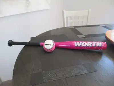 Worth Storm Aluminum Alloy T-Ball Bat: 25", Ultralite, Age 4-7, View more