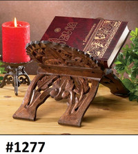 Wooden Carved Bible Stand