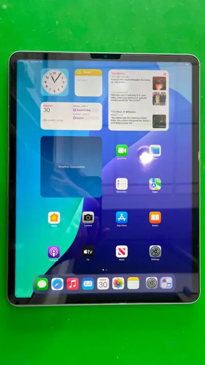 iPad Pro 12.9", 6th Generation, Silver, 128GB. Wifi Version. M2 Chip. A Tempered Glass Screen Protec...
