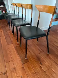 Mid-century 4 chairs,