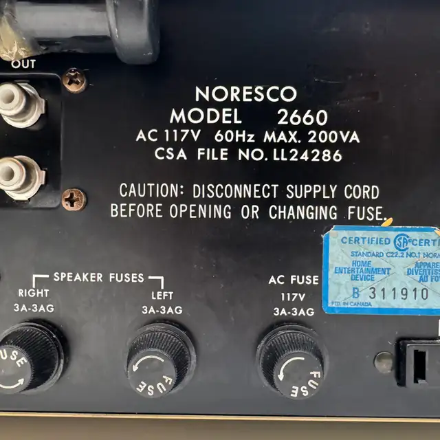 Vintage 1970s Noresco 2660 Stereo Receiver AM/FM Japan  in Stereo Systems & Home Theatre in City of Toronto - Image 11