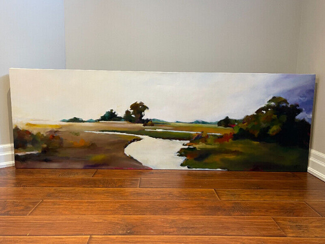 Canadian Artist John Adams Original Signed Painting -White River in Arts & Collectibles in Markham / York Region