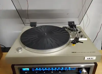 AKAI AP-B20CS RARE VINTAGE BELT DRIVE AUTO-RETURN TURNTABLE BOX, View more