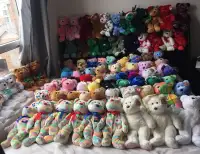 Massive lot of Beanie Buddies bear series