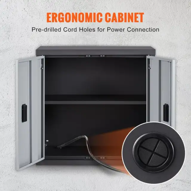 VEVOR Folding Wall Cabinet 26" Metal Garage Locker Mounted 240lb in Other in Oakville / Halton Region - Image 5