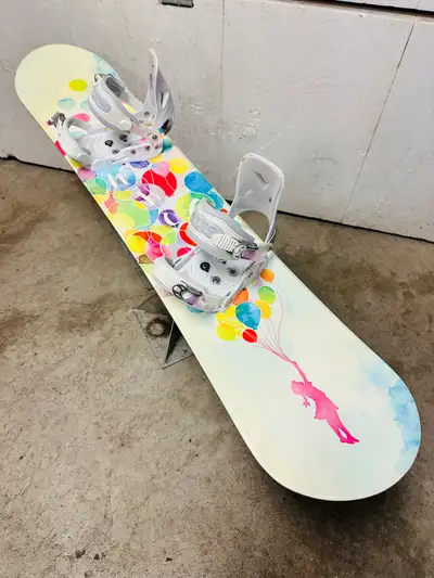 Like new Firefly snowboard 140cm with Lamar jr bindings, View more