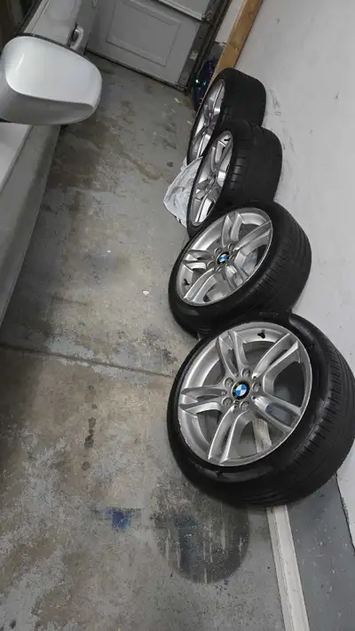 BMW M wheels style 261 for E88 E82 E90 E92 and others. 5x120 Rim and tire specs (Front): 18x7.5 et 4...