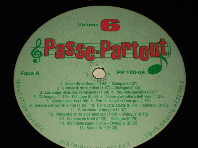 Passe-Partout - The Christmas of Pruneau and Canelle (1985) LP62863257278723123