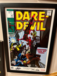 Daredevil 47 PRINT signed by BOTH Stan Lee and Gene Colan