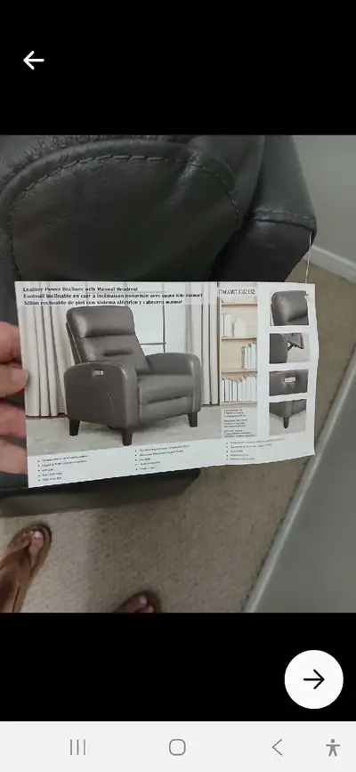 BRAND NEW GENUINE RECLINER CHAIR , View more