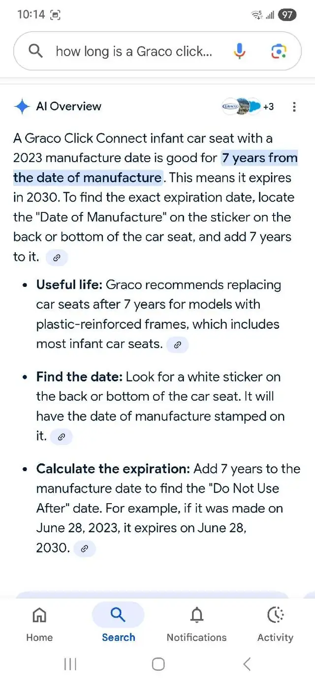Graco 3 in 1 click connect infant car seat and stroller in Strollers, Carriers & Car Seats in Saskatoon - Image 6