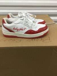White and Red Baby Phat Sneakers