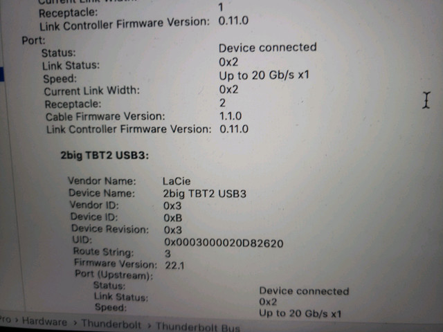 Lacie 2big dual thunderbolt 2  with  newer 2 X 2TB SEAGATE HDD in Laptop Accessories in Vernon - Image 4