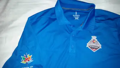 BRAND NEW 2017 WINDSOR MEMORIAL CUP CANADA 150 GOLF SHIRT XXL