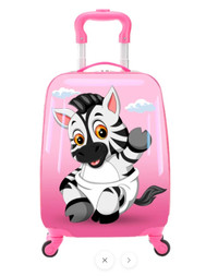 TUCCI Italy LIL' ZEBRA 18" Spinner Wheel Kids Luggage Suitcase