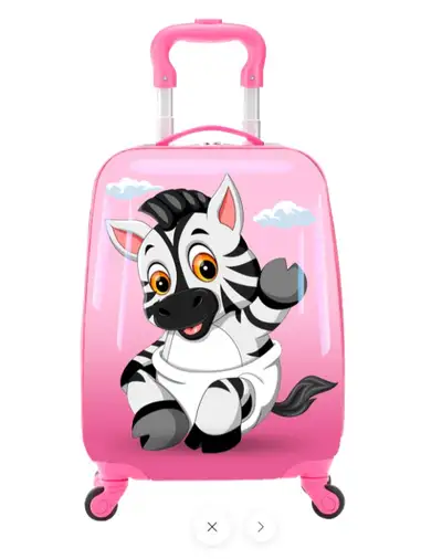 TUCCI Italy LIL' ZEBRA 18" Spinner Wheel Kids Luggage Suitcase, View more