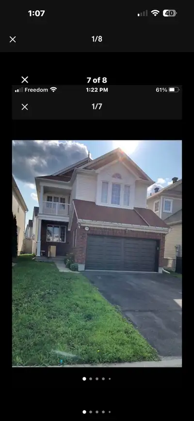 If ad up room is till available. 538 Bretby Cres, Nepean K2j5r1 . Single house have 4 bedrooms 3 ful...