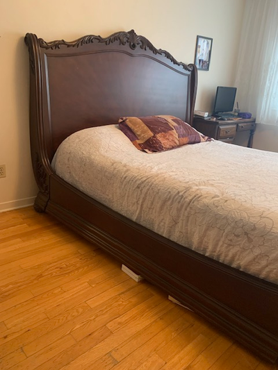 Sleigh Bed Head and Base Board set designer Bob Mackie, View more