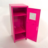 Mini Pink School Locker - Jewellery display or Doll Prop