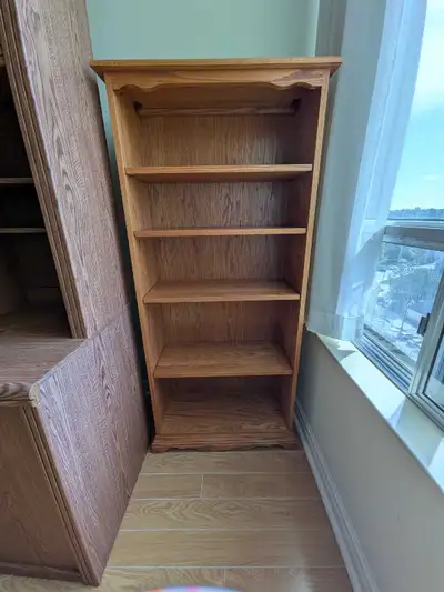 Solid Wood 5 Shelf Bookshelf, View more