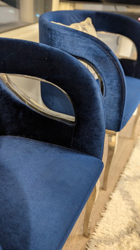 Adorable Navy Accent Chairs