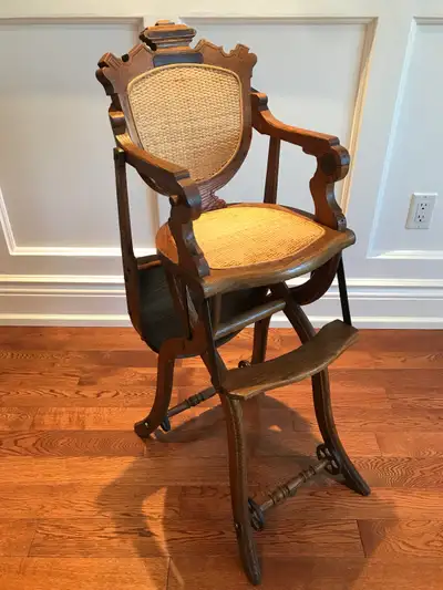 Restored vintage Victorian High Chair, View more