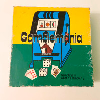 Vintage 1987 Gamblemania Board Game Aube Khacho Gambling Game