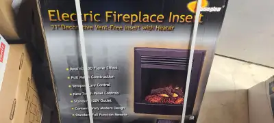 Flameglow Electric Fireplace and Mantle, View more
