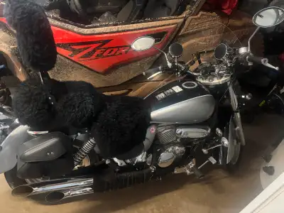 Have the above motorcycle for trade, runs and sounds great. It’s a 250 but vtwin so you’d be surpris...