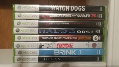 XBox 360 - G.o.W., Hitman, M of H, Syndicate, etc.-NEW, Sealed, View more