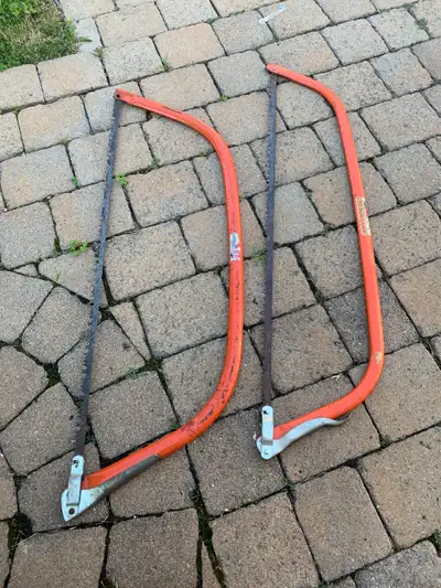 4 used buck saws in good condition, $25 Each, located Stittsville, k2s 2a3, 613-831-8409